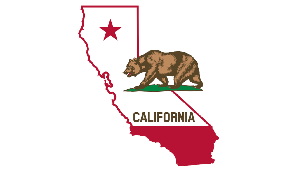 California state outline bear