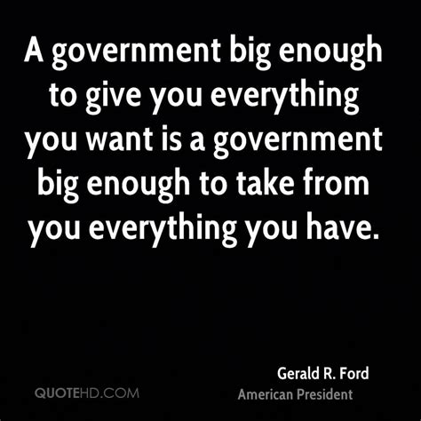 Gerald Ford Big Government take stuff