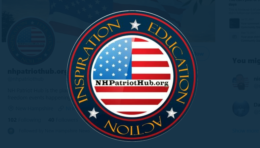 NH Patriot Hub Logo - Screen grab Twitter