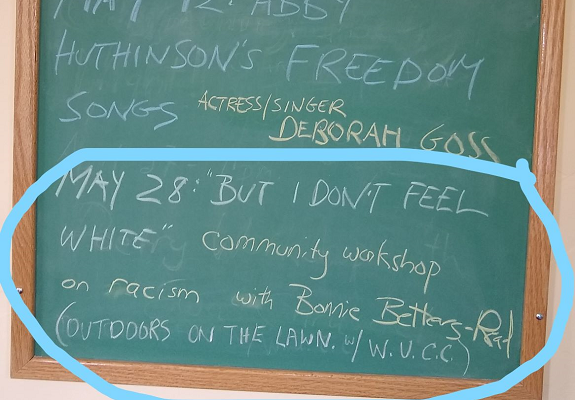 Wilmot library featuring racism - I do not feel white