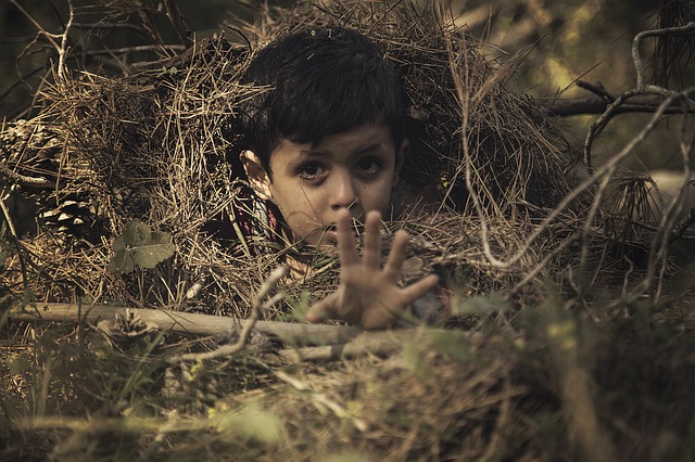 child-buried hiding reaching Image by ibrahim abed from Pixabay