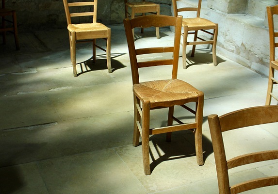 Chairs 6 feet apart social distncing