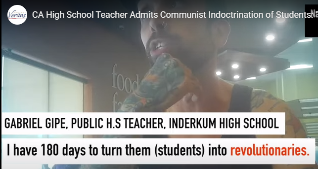 Gabriel Gipe turning students into Communist Revolutionaries Project Veritas YouTube screenshot