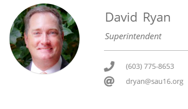 Superintendent David Ryan SAU16 2