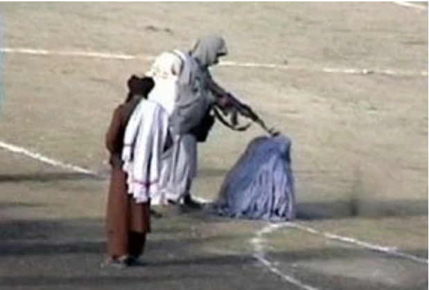 The US Sun Afghani woman shot on soccer field by Taliban