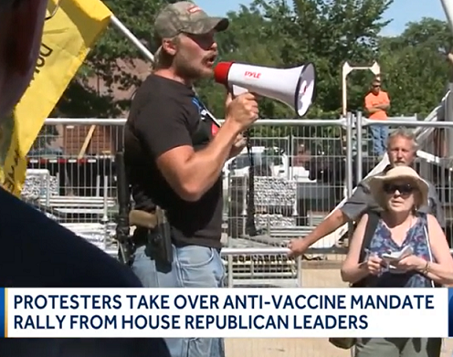 Anti-vax Protesters - not a good look