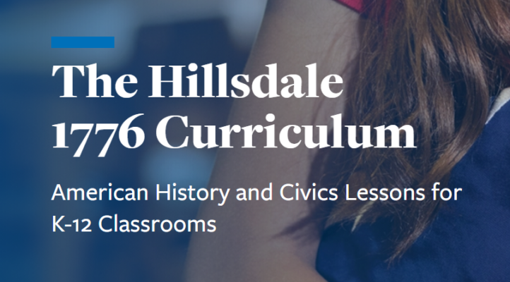 Hillsdale 1776 curriculum screen grab Hillsdale College