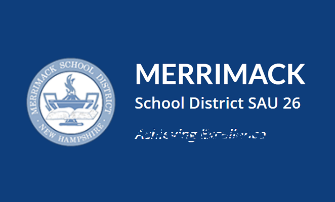 Merrimack School DIstrict web site screen grab altered