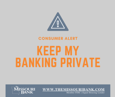 The Missouri Bank warns Customers