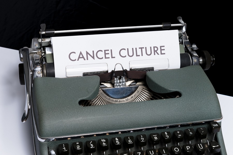 Cancel Culture typewriter Photo by Markus Winkler on Unsplash