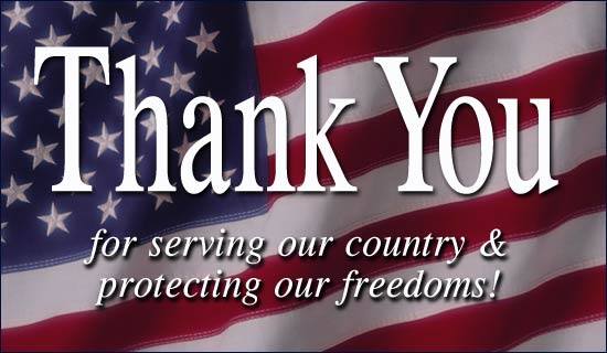 Veterans, thank you