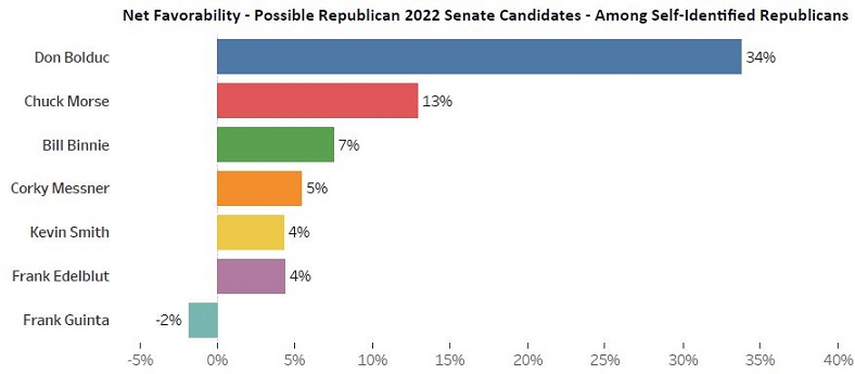 Net Favorabiles for possible US Senate Republican Primary NH Survey Center