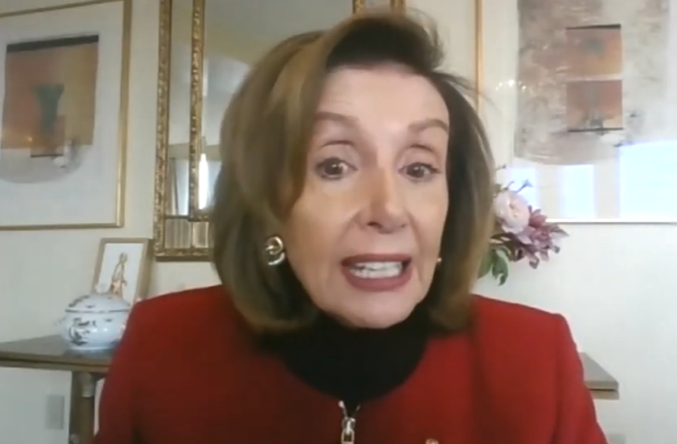 Nancy Pelosi - Screen Grab Congressional web site video