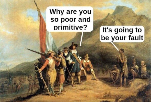 Colonials versus Poor and primtive