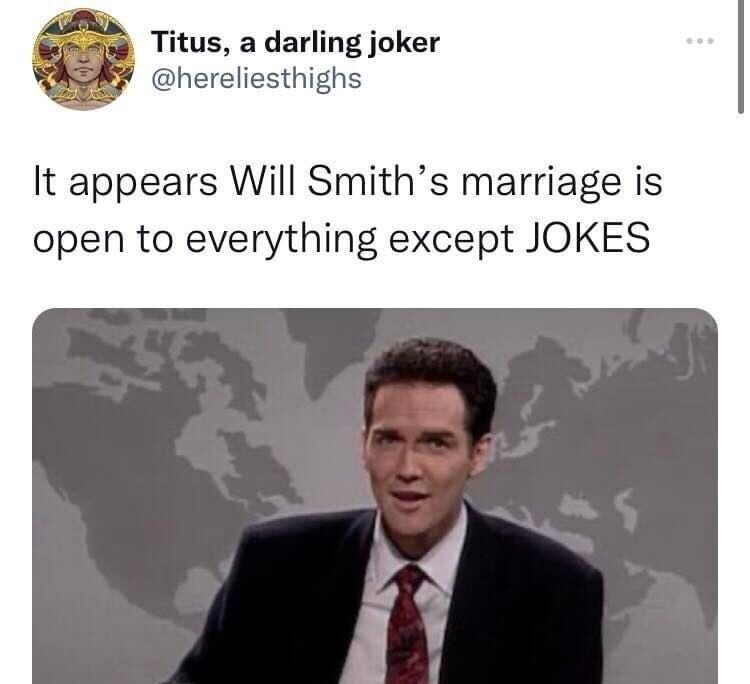 Will Smith Oscars Jada MemeWill Smith Oscars Jada Meme open marriage