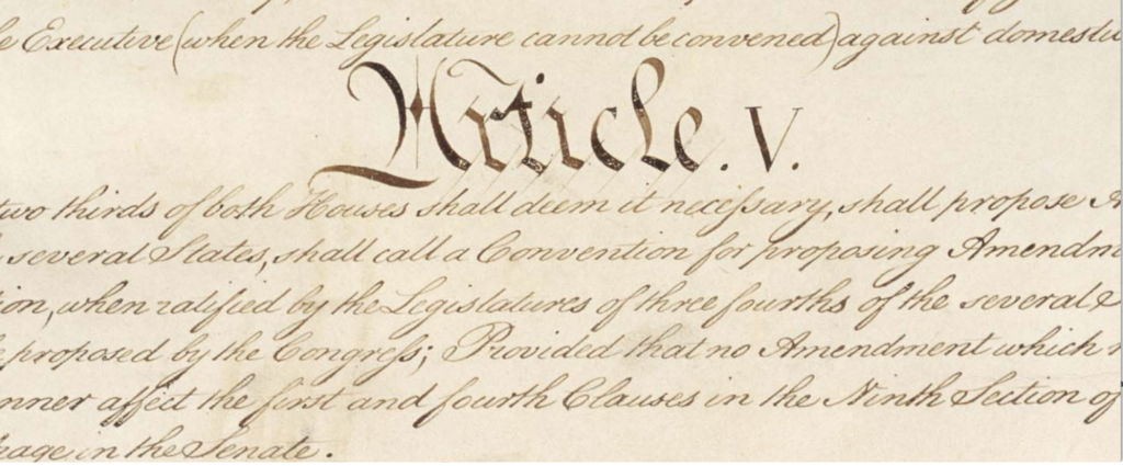 US Constitution Article V