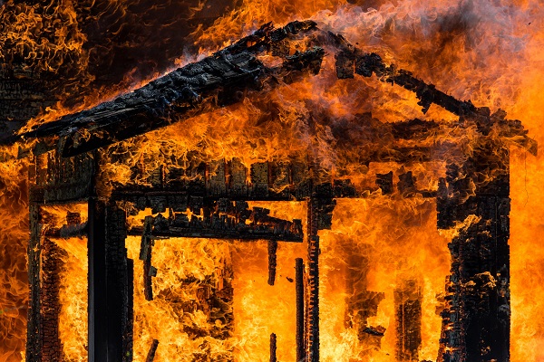 House fire Photo by Dave Hoefler on Unsplash