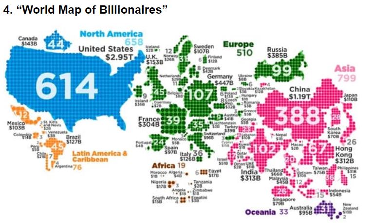 World Map of Billionaire pleated-jeans