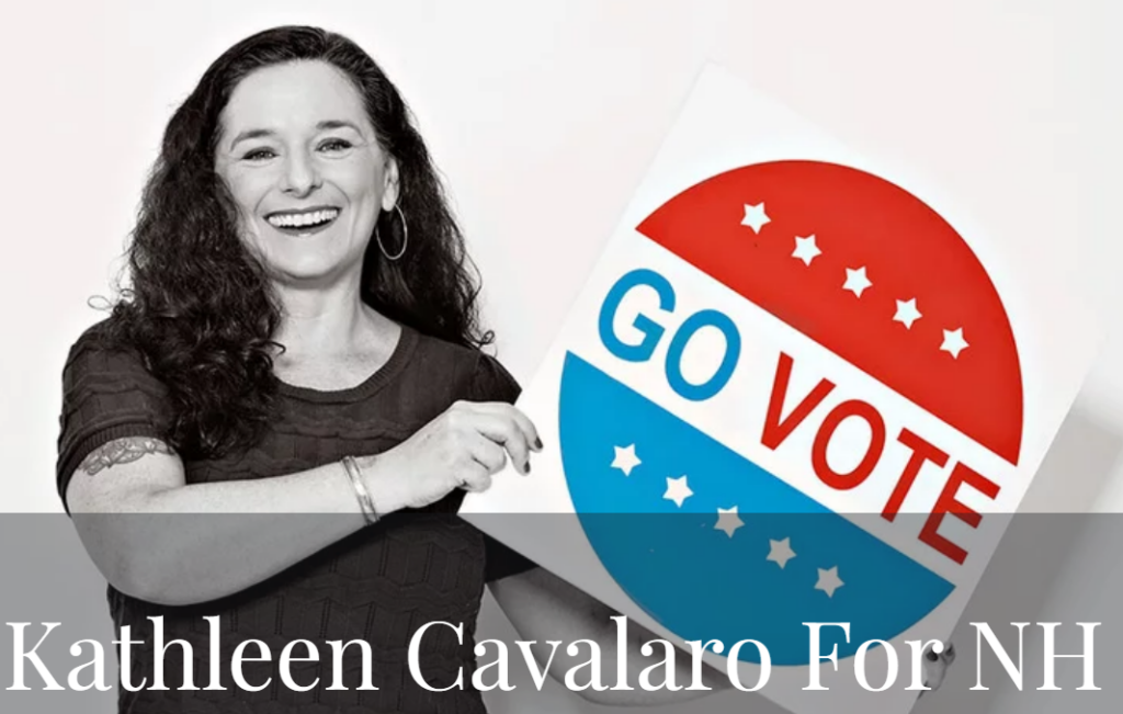 Kathleen Cavalaro political site screen grab