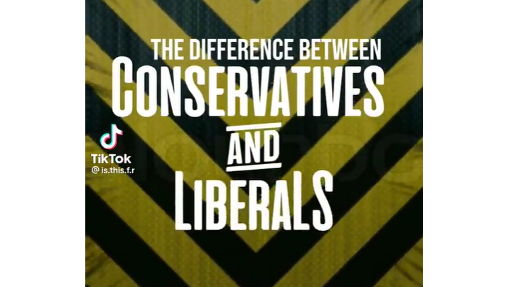 The difference between conservatives and liberals