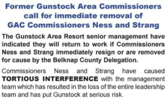 gunstock crop former commisions call for removal of strang and ness