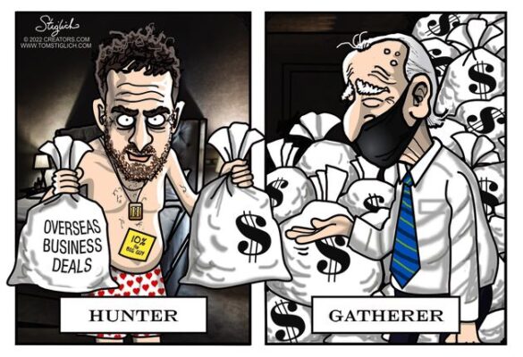 hunter and gatherer Hunter Biden Joe Biden Cartoon