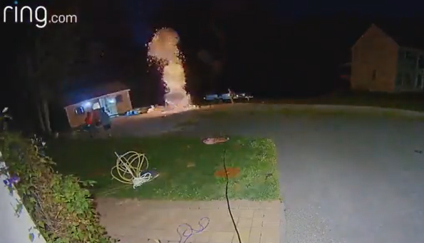 ring camera fireworks fail video