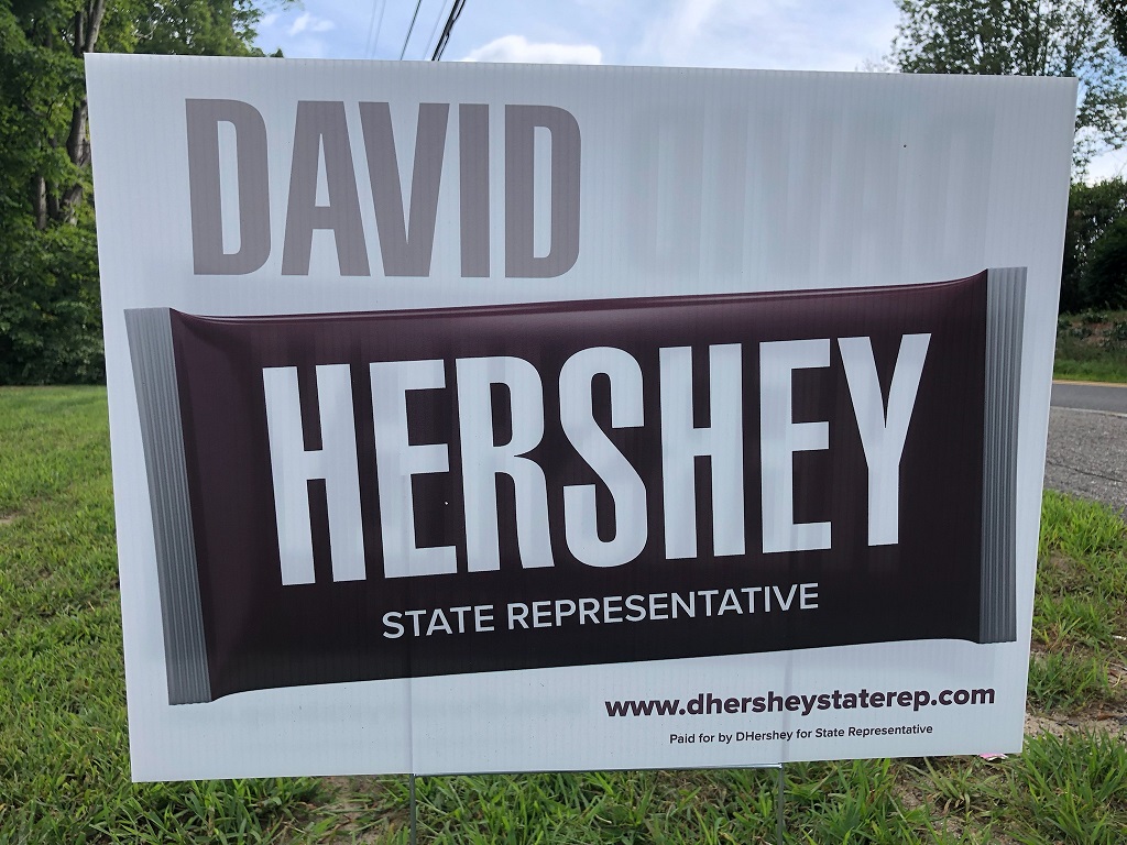 David Hershey for NH House campaign sign