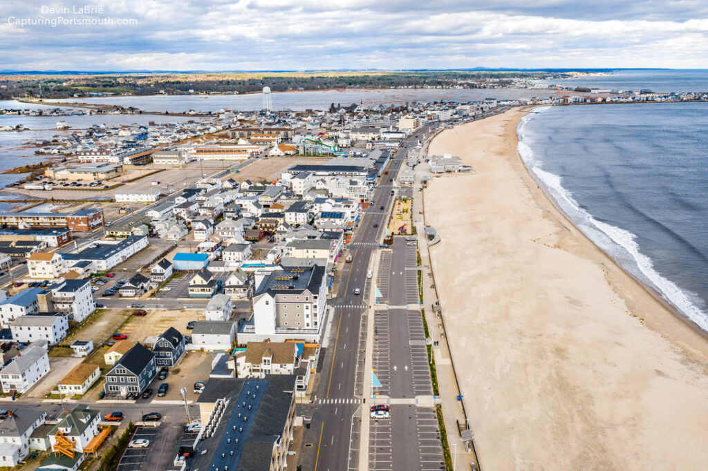 Hampton Beach High Tide 2020 For educational use only