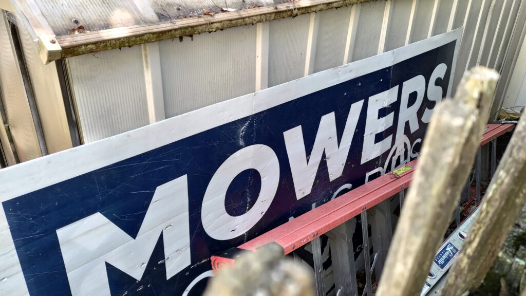 Matt Mowers sign (stolen) wedged behind manchester home