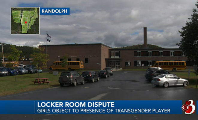 Locker room dispute transgender randolph VT