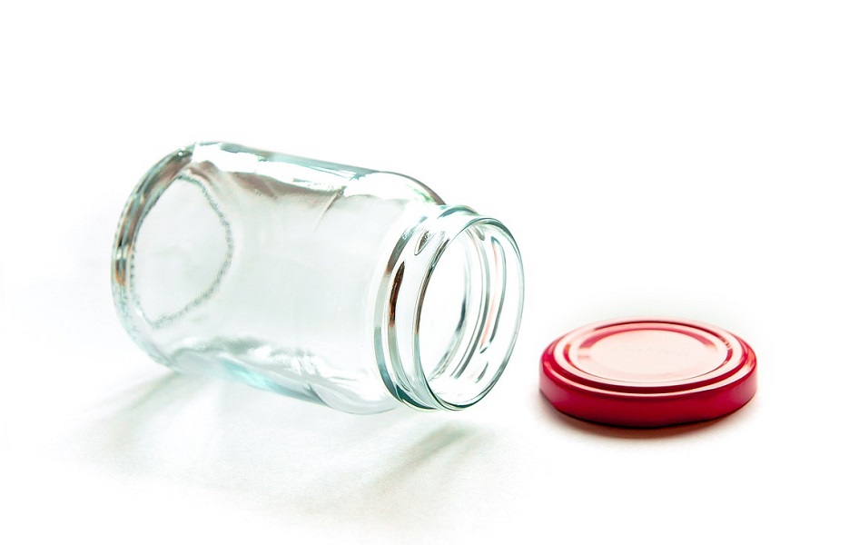 Empty glass jar Image by ha11ok from Pixabay