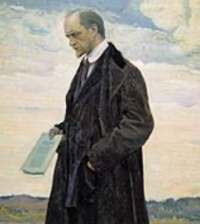 Ivan Ilyin (1883-1954) as portrayed in 1921 by Mikhail Nesterov in the Russian Museum in St Petersburg