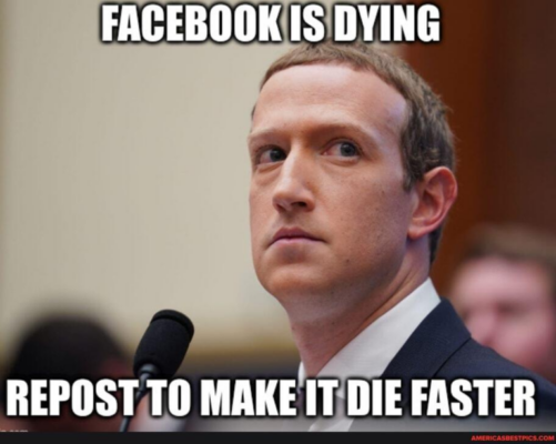 facebook is dying
