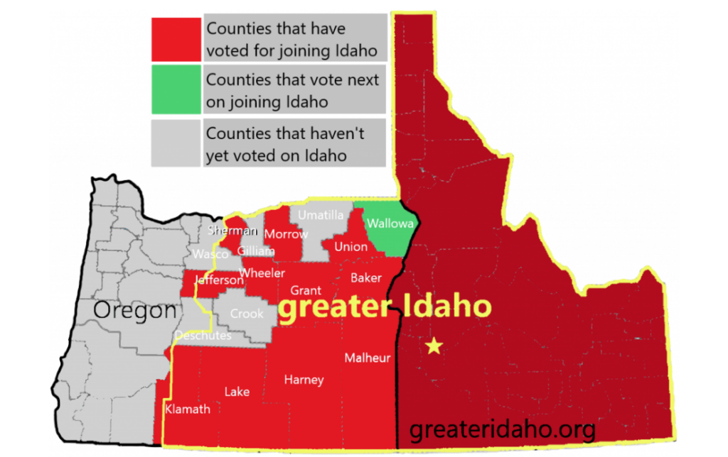 Greater Idaho Map