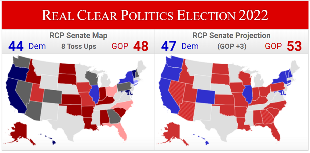 RCP US Senate Projections