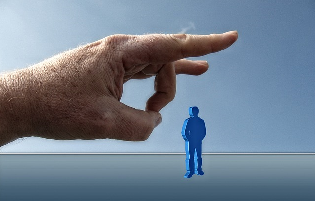 Youre fired finger flick blue guy Image by Gerd Altmann from Pixabay