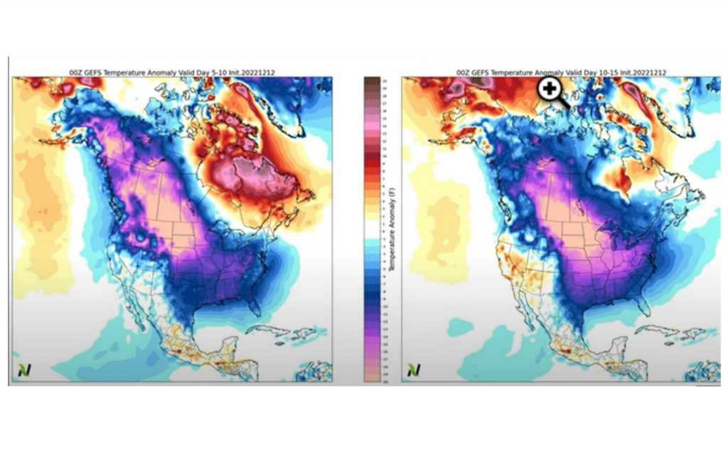 cold air late december 2022