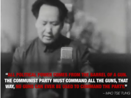 Mao gotta get the guns -politics barrel of a gun