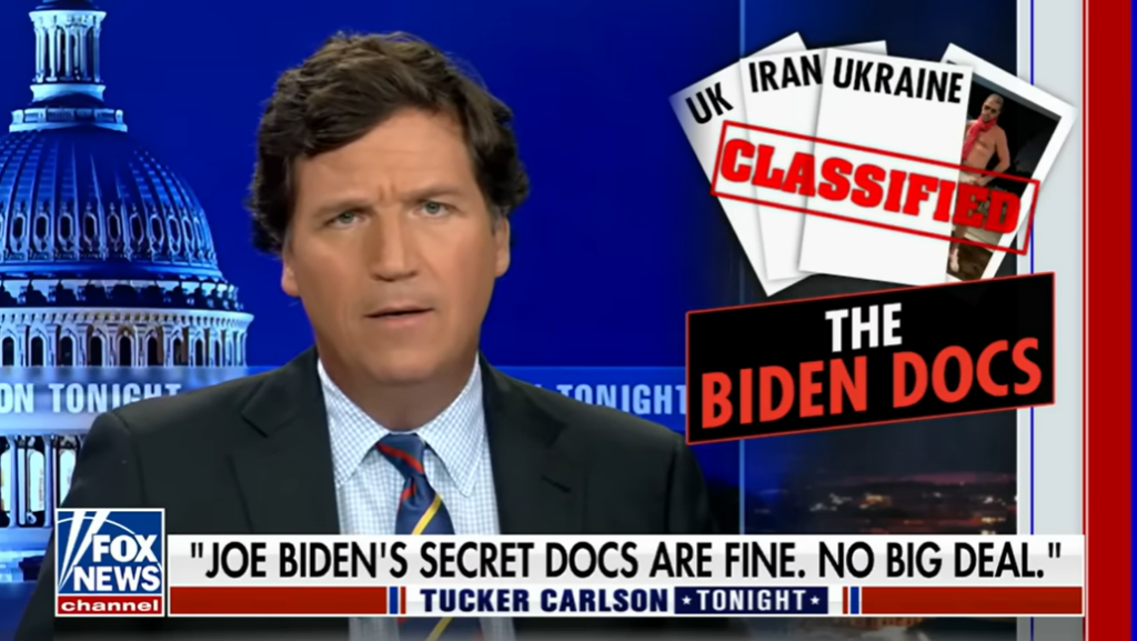 Tucker Carlson Biden docs monolouge