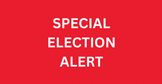 Special Election Alert