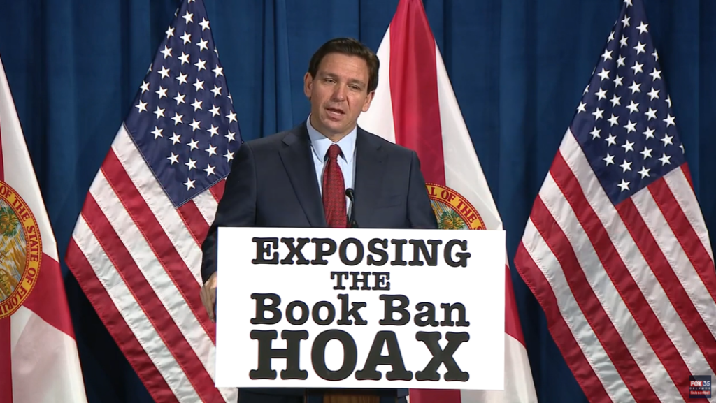 Ron DeSantis Exposing the book ban hoax